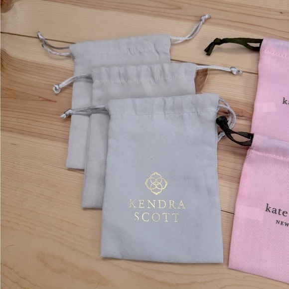 Kate Spade, Kendra Scott, and Rocksbox Jewelry Storage Pouches Set of 8 - Picture 2 of 4